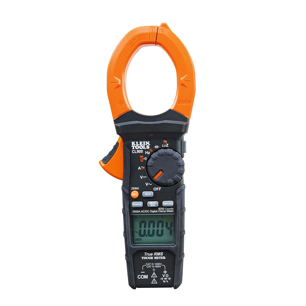 PINZA AMPERIMETRICA DIGITAL 2000A AC/DC, 1000V, MARCA KLEIN TOOLS, MODELO CL900