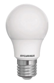 BOMBILLO LED A60, E27, 9W, 800 LUMEN, 100-240V, 6500K, 6000 HRS, MARCA SYLVANIA, MODELO P27031-36