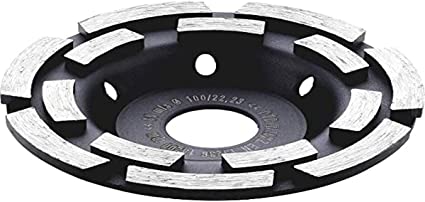 DISCO PARA PULIR CONCRETO DE 5 X 7/8", DE DIAMANTE, TIPO COPA, ECO Ø 100 MM, MARCA METABO, MODELO 628099000