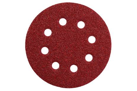 PAQUETE DE HOJAS DE LIJAS ADHESIVAS DE 5", Ø 125MM, PARA LIJADORA ORBITAL, DE 25 UNIDADES, MARCA METABO, MODELO 631583000