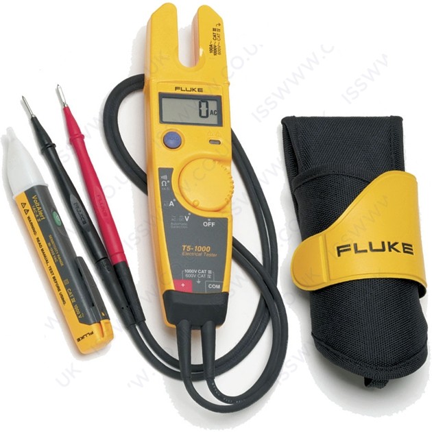 KIT DE PROBADOR DE TENSION DE 1000V, CON FUNDA Y 1AC MARCA FLUKE, MODELO T5-H5-1AC II KIT