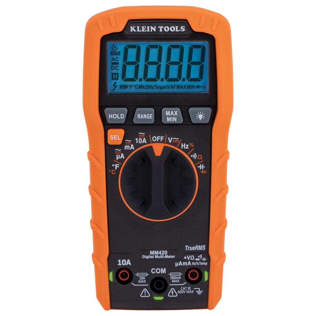 MULTIMETRO DIGITAL DE 600V, MARCA KLEIN TOOLS, MODELO MM420