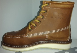 [MG SHOES-15B-80-26-A021] CALZADO BORCEGUI RESISTENTE A LO SOLVENTE 15B-A021 COLOR ROBLE, TALLA 26 / 8, MARCA MG SHOES