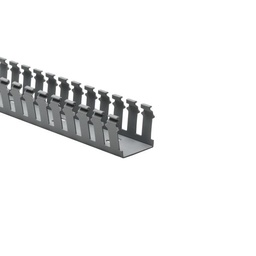 [H181-22022] CANALETA DE CONTROL RANURADA DE 2"X2", SIN ADHESIVO, COLOR GRIS, MARCA HELLERMANN TYTON