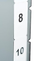 [H596-00382] ETIQUETAS DE FASE PARA PANELES ELECTRICOS,1"x0.5", COLOR BLANCO,  ROLLO 2500'. PARA IMPRESORAS, MARCA HELLERMANN TYTON