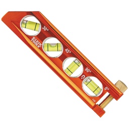 [KLIEN935AB4V] NIVEL ACCU-BEND DE 6.25", 4 AMPOLLAS GRANDES EN 4 ANGULOS: A NIVEL, A 90°, A 45° Y A 30°, MARCA KLEIN TOOLS, MODELO 935AB4V
