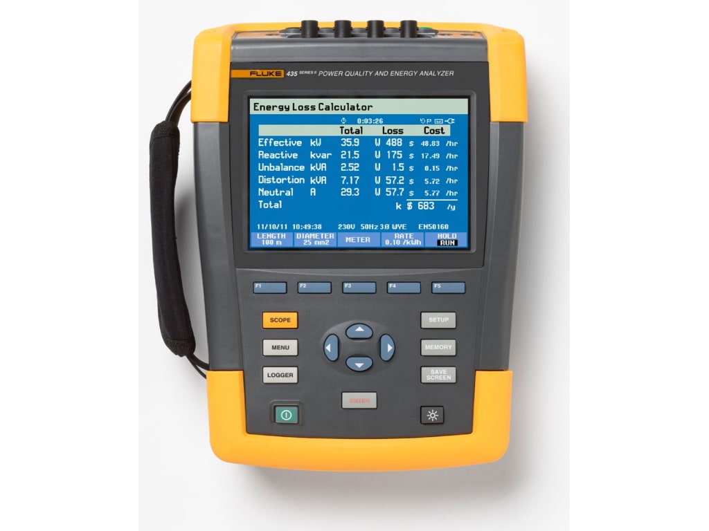 ANALIZADOR DE CALIDAD DE ENERGIA, MARCA FLUKE, MODELO 435-II