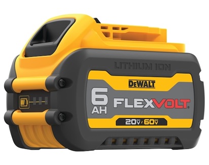 BATERIA FLEXVOLT 6.0 AH, 20/60V MAX, MARCA DEWALT, MODELO DCB606