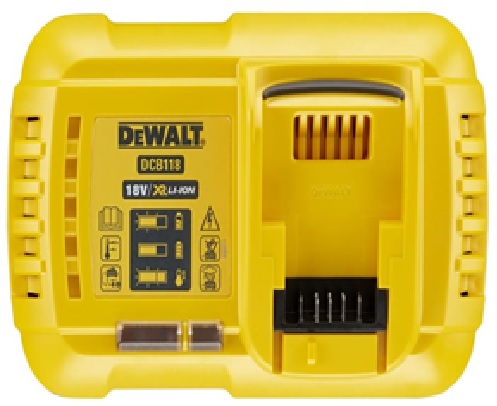 CARGADOR DE BATERIAS RAPIDO FLEX VOLT 20V/60V, 8.0 A, MARCA DEWALT, MODELO DCB118