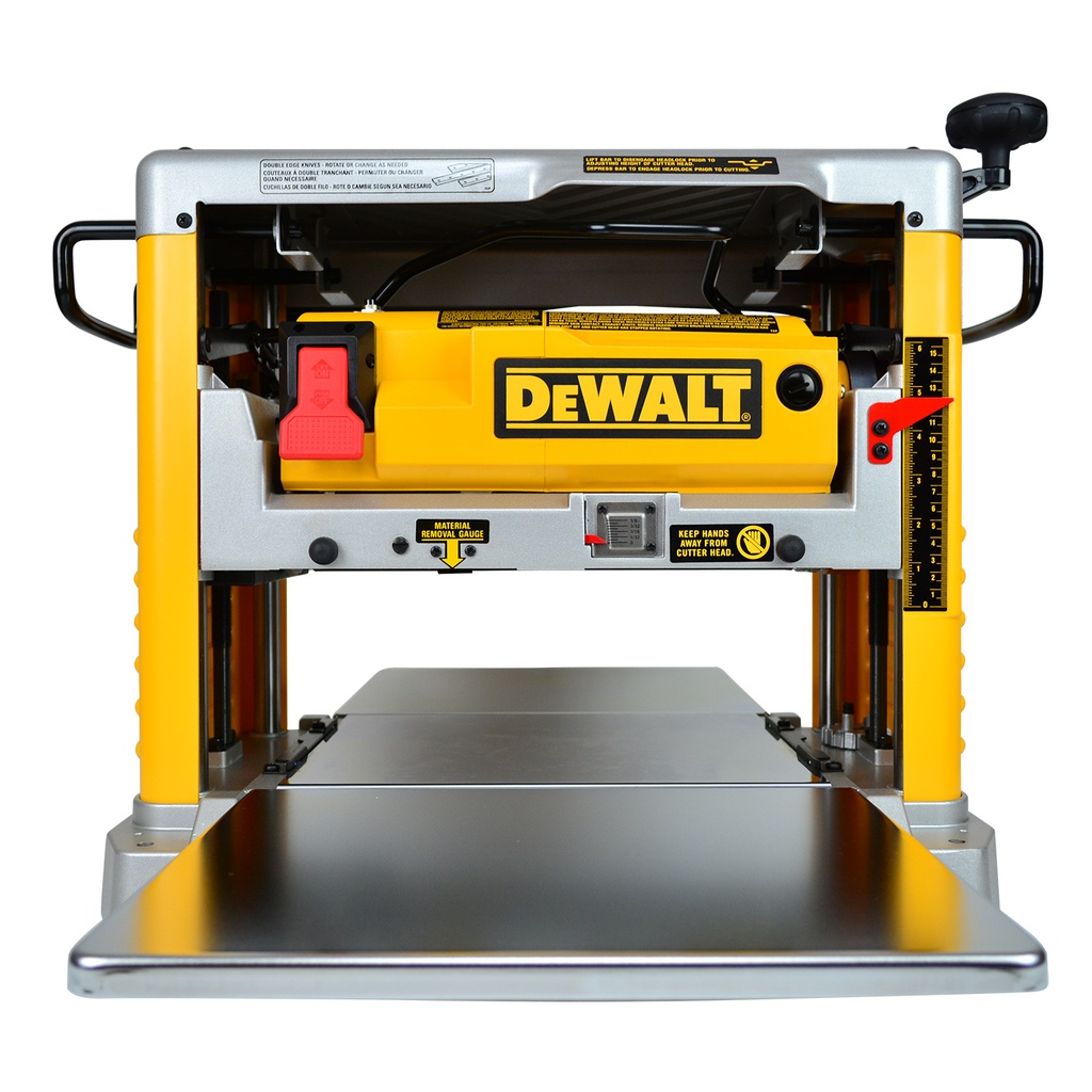CEPILLADORA DE BANCO DE 12-1/2" CON CABEZAL CORTADOR DE TRES CUCHILLAS, 2000W, MARCA DEWALT, MODELO DW734