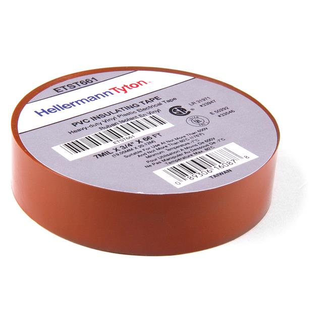 CINTA AISLANTE COLOR NARANJA 0.75", MARCA HELLERMANN TYTON
