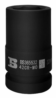 CUBO DE IMPACTO DE 30MM Y 6 LADOS DE 3/4", MARCA BOSI TOOLS, MODELO BS365530