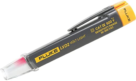 DETECTOR DE VOLTAJE SIN CONTACTO CON LINTERNA, MARCA FLUKE, MODELO LVD2