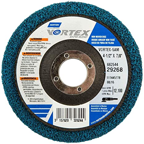 DISCO RAPID STRIP DE 4-1/2"X7/8", CENTRO DEPRIMIDO, MARCA NORTON, MODELO 152829