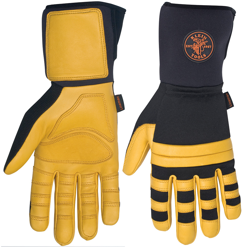 GUANTES DE CUERO PARA LINIERO TALLA XL, MARCA KLEIN TOOLS,MODELO 40084