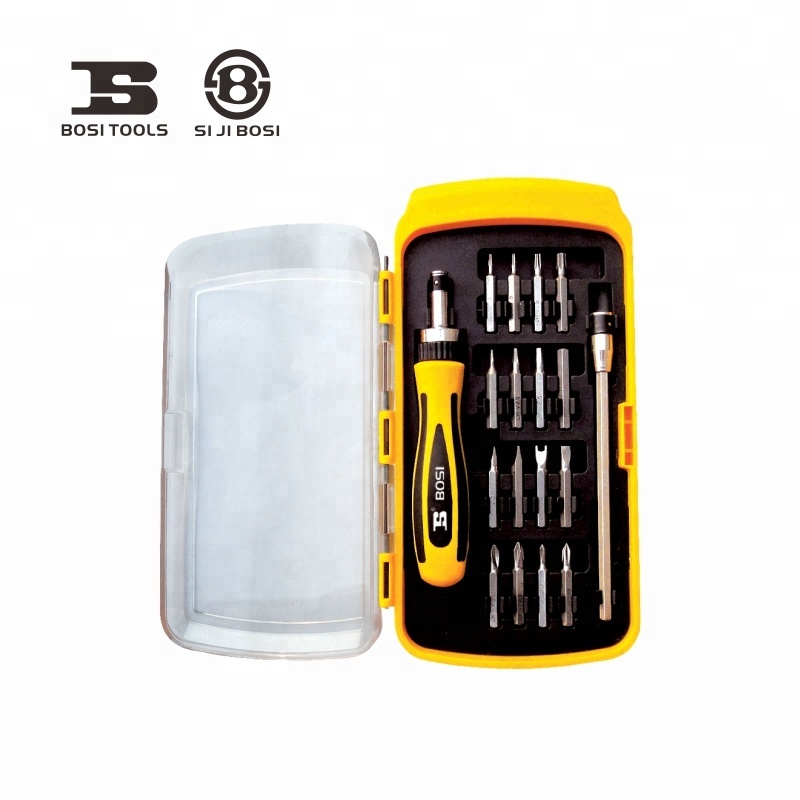 JUEGO DE DESTORNILLADORES DE PRECISION  DE 18 PIEZAS, MARCA BOSI TOOLS, MODELO BS463018