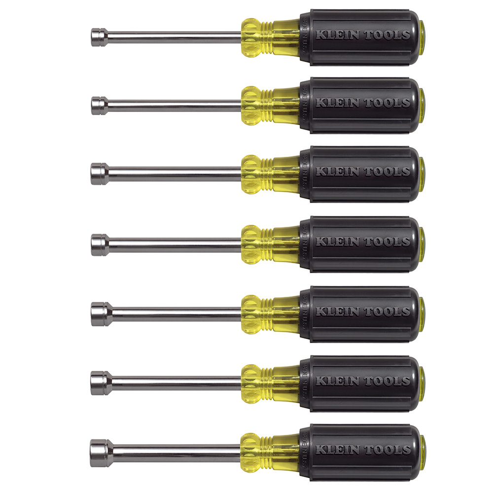 JUEGO DE DESTORNILLADORES DE CUBO DE 7 PIEZAS, DE 5 A 10 MM, MARCA KLEIN TOOLS, MODELO 65160