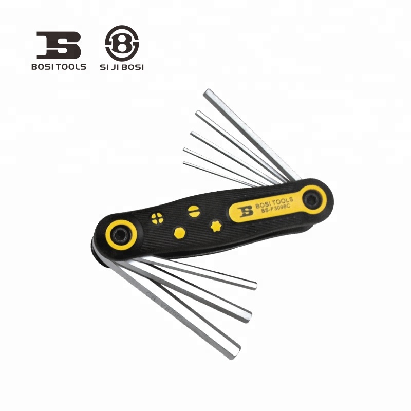 JUEGO DE LLAVES HEXAGONALES (ALLEN), DE 8 PIEZAS, MARCA BOSI TOOLS, MODELO BS420983