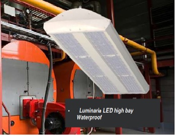 LAMPARA LED HIGH BAY HIDROPROOF LED 200W DIM, SENSOR SYLSMAR120, 30000 LUMEN, 5000K, 100-277V, 50000 HRS, MARCA SYLVANIA, MODELO P29791-36