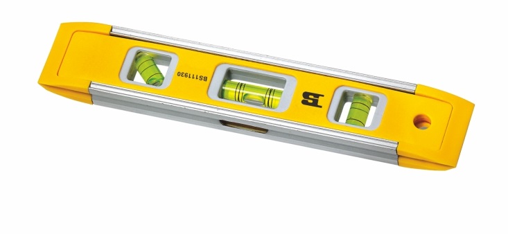 MINI NIVEL DE ALUMINIO DE 9", MARCA BOSI TOOLS, MODELO BS111930