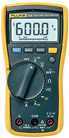 MULTIMETRO CA Y CC 600V, 10A, MARCA FLUKE, MODELO 115
