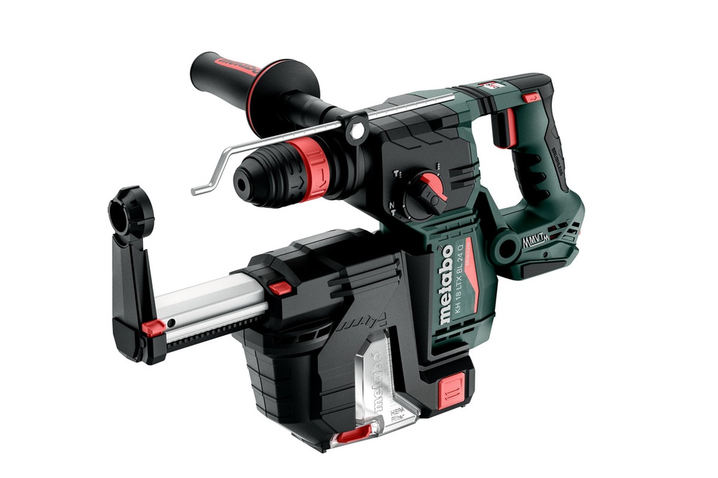 ROTOMARTILLO COMBINADO INALAMBRICO SDS PLUS KH18 LTX BL 24 Q, 2.2J, MARCA METABO, MODELO 601714900