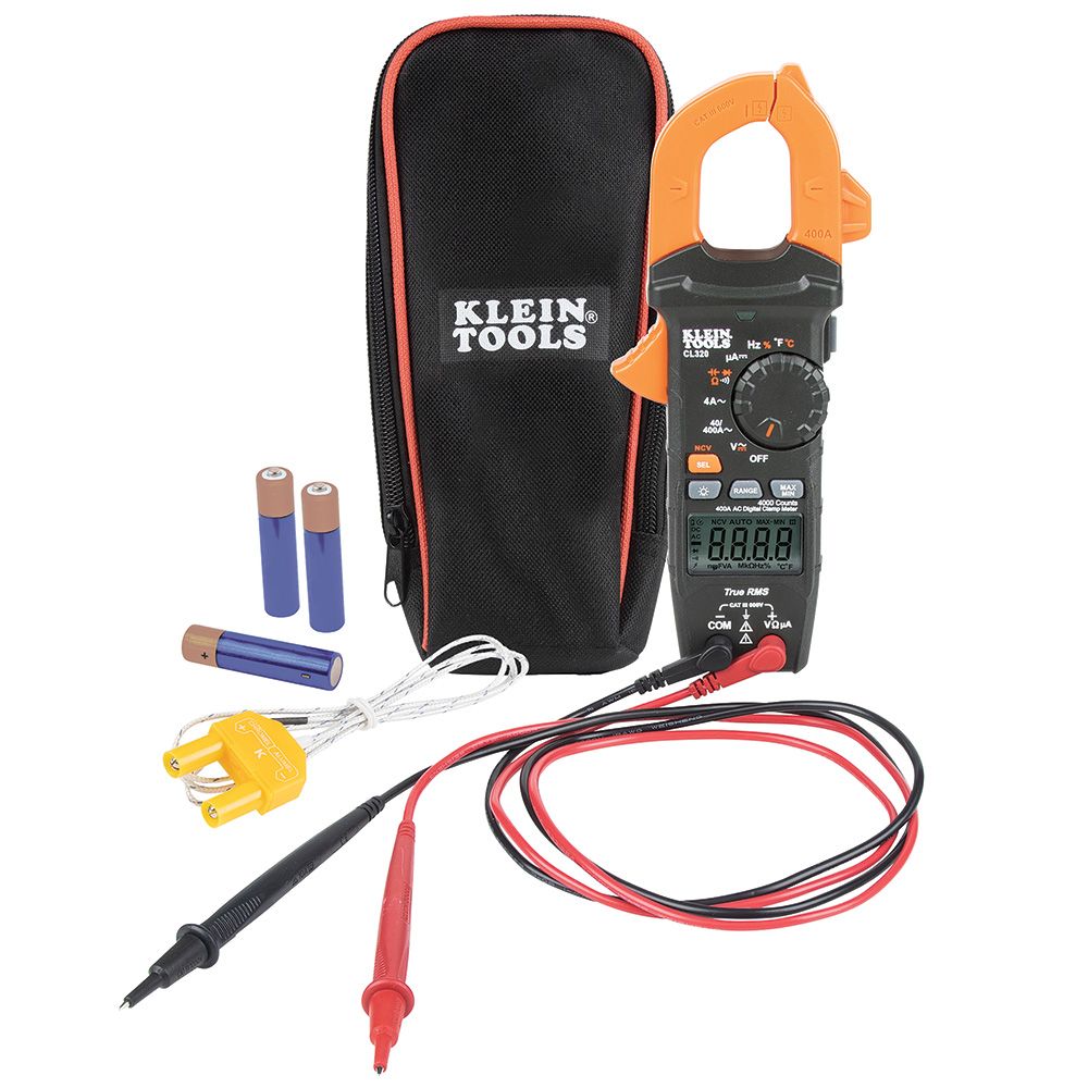 PINZA AMPERIMETRICA DIGITAL HVAC 400A CA, MARCA KLEIN TOOLS, MODELO CL320