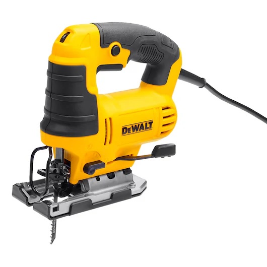 SIERRA CALADORA PORTATIL DE 650W, MARCA DEWALT, MODELO DWE300-B3