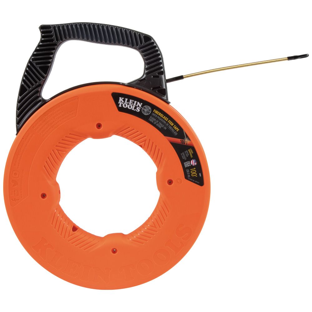 SONDA JALA CABLE DE FIBRA DE VIDRIO DE 100 PIES (30 M), MARCA KLEIN TOOLS, MODELO 56351