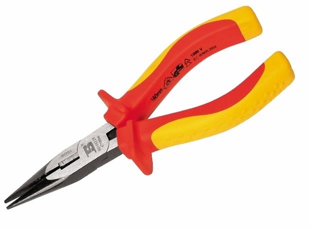 TENAZA DE PUNTA DE 8" AISLADA 1000V, MARCA BOSI TOOLS, MODELO BS199228
