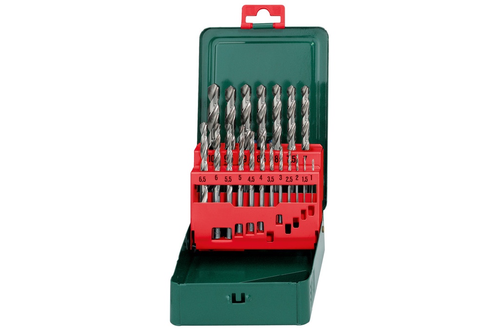 JUEGO DE BROCAS PARA METAL SP HSS-G, DE 19 PIEZAS, DE 1 A 10 MM, MARCA METABO, MODELO 627153000