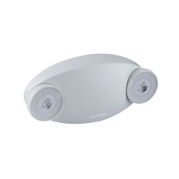 LAMPARA DE EMERGENCIA LED R3, 2X1W, 260 LUMEN, 6000K, 100-277V, 90 MIN, MARCA SYLVANIA, MODELO P28760-20