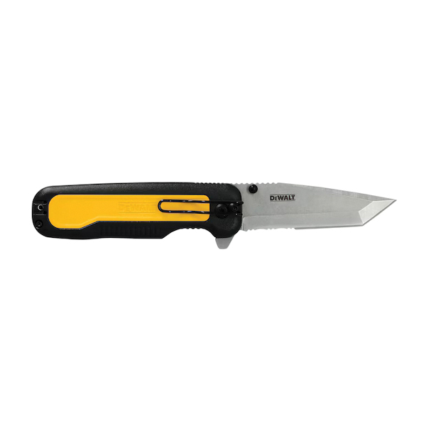 NAVAJA RETRACTIL DE BOLSILLO CON DIENTES DE SIERRA, MARCA DEWALT, MODELO DWHT10994