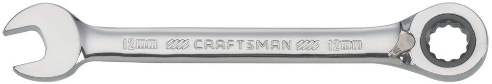 LLAVE COMBINADA CON TRINQUETE REVERSIBLE METRICA DE 12 PUNTOS, 12 MM, 72 DIENTES Y 12 PUNTAS, CRAFTSMAN CMMT42423
