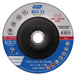 [NORTON150516] DISCO PARA CORTE METAL DE 7"X1/8"X7/8", CENTRO PLANO, MARCA NORTON, MODELO 150516