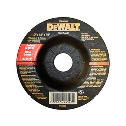 [DW44540] DISCO PARA DESBASTE DE METAL DE 4-1/2" X 1/4" X 7/8", MARCA DEWALT, MODELO DW44540