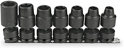 [PROTO-J74142] JUEGO DE CUBOS DE IMPACTO DE 1/2" DE 7 PIEZAS, DE 7/16" A 13/16", MARCA PROTO, MODELO J74142