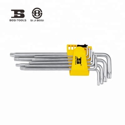 [BS423192] JUEGO DE LLAVES HEXAGONALES (ALLEN) TORX, DE 9 PIEZAS, T10 A T50, MARCA BOSI TOOLS, MODELO BS423192