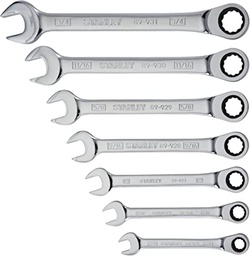 [STANLEY 94-542W] JUEGO DE LLAVES COMBINADAS CON TRINQUETE, DE 6 PIEZAS, DE 3/8" A 3/4", MARCA STANLEY, MODELO 94-542W