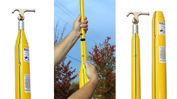 [US USTS-TA-035] PERTIGA TELESCOPICA DE 35 PIES CON SECCIONES EXTRAIBLES, BLUE STRIPE TAKE-APART, MARCA UTILITY SOLUTIONS, MODELO USTS-TA-035