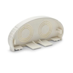 [H-MCRFW-EC] TAPA FINAL PARA CANALETA PLASTICA DE 4.5", MULTI CANAL, PARA POTENCIA Y DATOS, COLOR IVORY, MARCA HELLERMANN TYTON